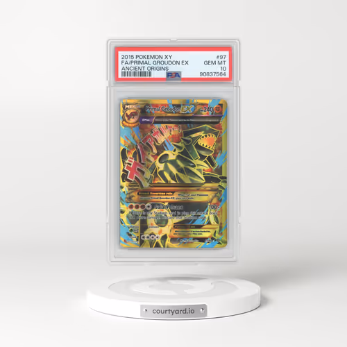 2015 Pokémon XY Ancient Origins #97 Primal Groudon EX - Holo Full Art (PSA 10 GEM MINT)