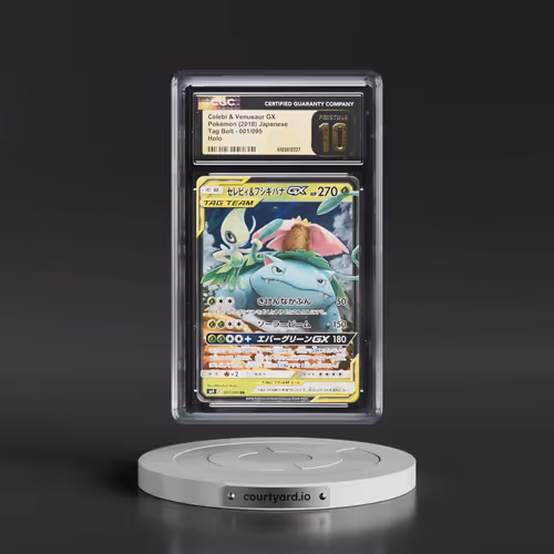 2018 Tag Bolt #001/095 Celebi & Venusaur GX - Holo (CGC 10 PRISTINE)