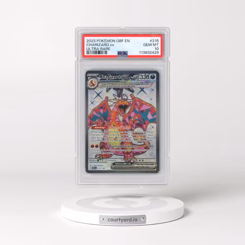 2023 Pokémon Obf EN-Obsidian Flames #215 Charizard EX - Holo Ultra Rare (PSA 10 GEM MINT)