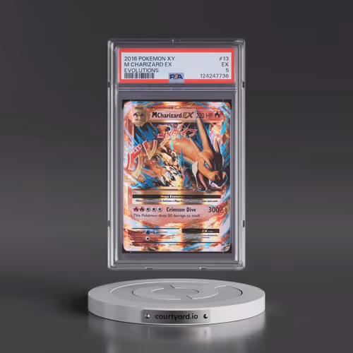 2016 Pokémon XY Evolutions #13 M Charizard EX - Holo (PSA 5 EX)