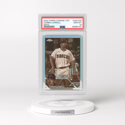 2023 Topps Chrome Update #USC220 Corbin Carroll - Sepia Refractor (PSA 10 GEM MINT)