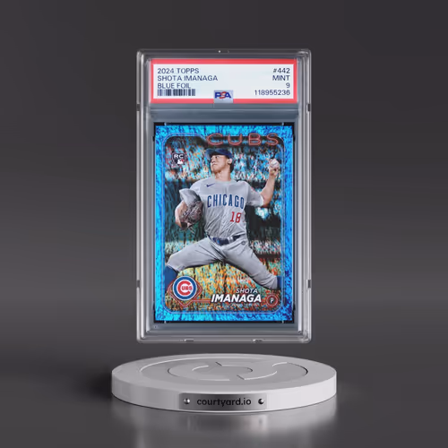 2024 Topps #442 Shota Imanaga - Blue Foil (PSA 9 MINT)