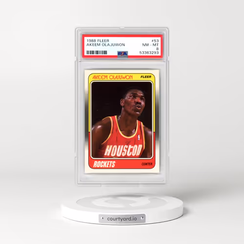 1988 Fleer #53 Akeem Olajuwon (PSA 8 NM-MT)