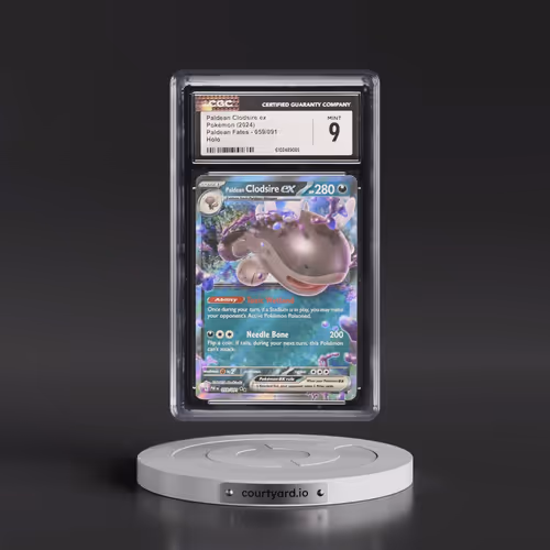 2024 Pokémon Paf EN-Paldean Fates #059 Paldean Clodsire EX - Holo (CGC 9 MINT)