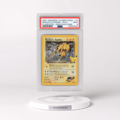 2021 Pokémon Celebrations Classic Collection #15 Rocket's Zapdos - Holo (PSA 9 MINT)