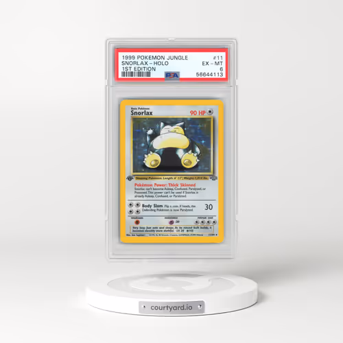 1999 Pokémon Jungle #11 Snorlax - 1st Edition Holo (PSA 6 EX-MT)