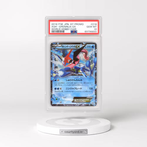 2016 Pokémon XY Promo #218 Ash-Greninja EX - Holo World Hobby Fair (PSA 10 GEM MINT)