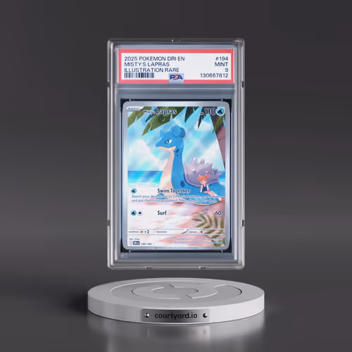 2025 Pokémon Dri EN-Destined Rivals #194 Misty's Lapras - Illustration Rare (PSA 9 MINT)