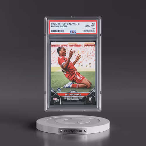 2025-2026 Topps Now Liverpool FC #3 Rio Ngumoha (PSA 10 GEM MINT)