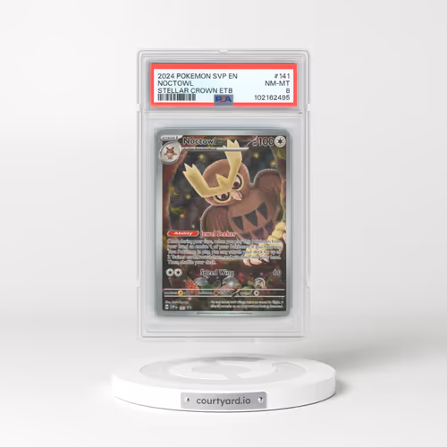2024 Pokémon Svp EN-SV Black Star Promo #141 Noctowl - Stellar Crown Elite Trainer Box (PSA 8 NM-MT)