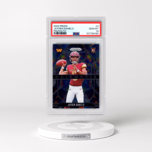 2024 Panini Prizm Prizmatic #3 Jayden Daniels (PSA 10 GEM MINT)