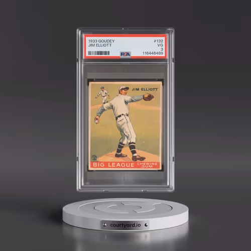 1933 Goudey #132 Jim Elliott (PSA 3 VG)