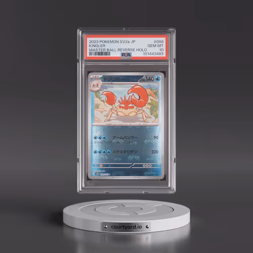 2023 Pokémon Sv2a-Pokémon 151 #099 Kingler - Reverse Holo Master Ball (PSA 10 GEM MINT)