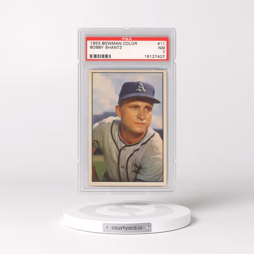 1953 Bowman Color #11 Bobby Shantz (PSA 7 NM)