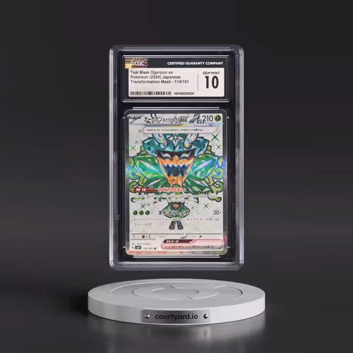 2024 Transformation Mask #114/101 Teal Mask Ogerpon ex - Super Rare Holo (CGC 10 GEM MINT)