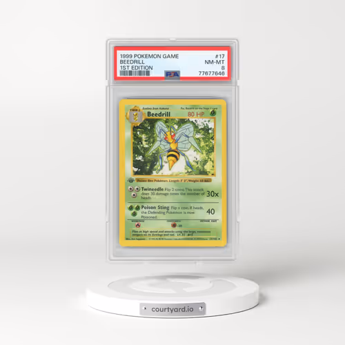 1999 Pokémon Game #17 Beedrill - 1st Edition (PSA 8 NM-MT)