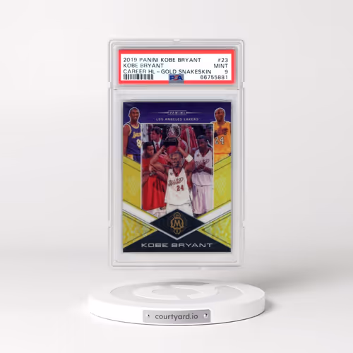 2019 Panini Kobe Bryant Career Highlights #23 Kobe Bryant - Gold Snakeskin (PSA 9 MINT)