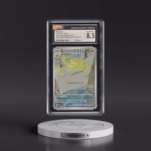 2025 Pokémon Svp EN-SV Black Star Promo #212 Reuniclus - Black Bolt Tech Sticker Collection (CGC 8.5