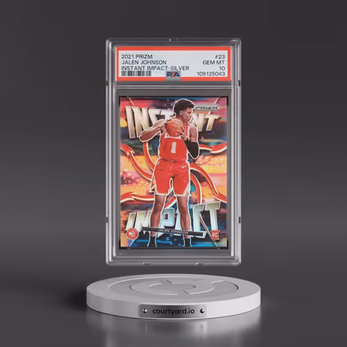 2021 Panini Prizm Instant Impact #23 Jalen Johnson - Silver (PSA 10 GEM MINT)