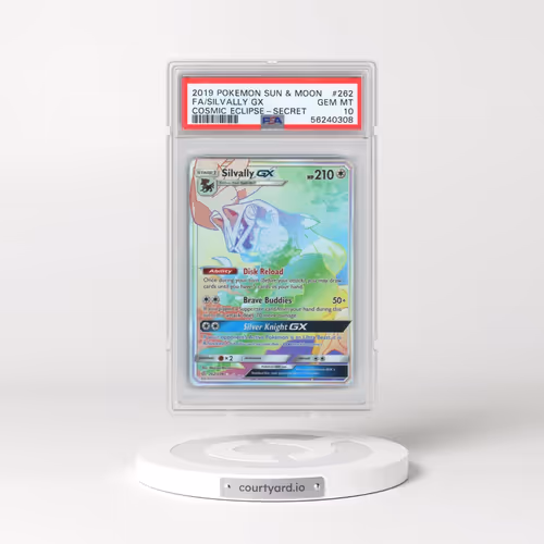 2019 Pokémon Sun & Moon Cosmic Eclipse #262 Silvally GX - Holo Full Art Secret (PSA 10 GEM MINT)