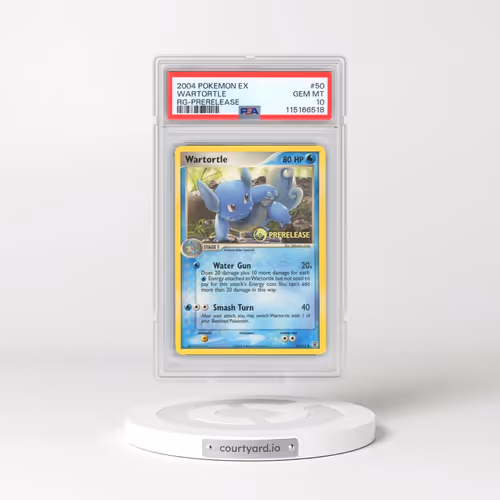 2004 Pokémon EX Fire Red & Leaf Green #50 Wartortle - Prerelease (PSA 10 GEM MINT)