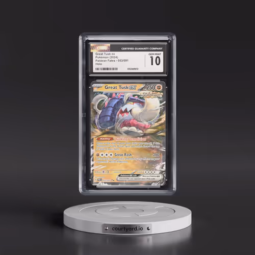 2024 Paldean Fates - PAF EN #053/091 Great Tusk ex - Holo (CGC 10 GEM MINT)