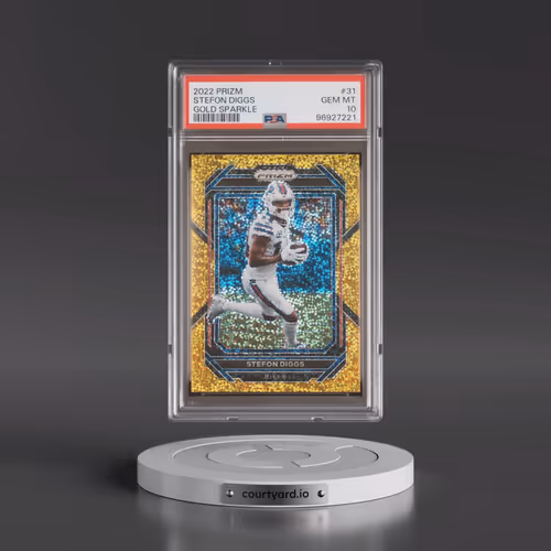 2022 Panini Prizm #31 Stefon Diggs - Gold Sparkle (PSA 10 GEM MINT)