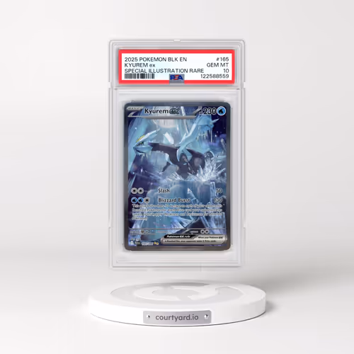2025 Pokémon Blk EN-Black Bolt #165 Kyurem EX - Holo Special Illustration Rare (PSA 10 GEM MINT)