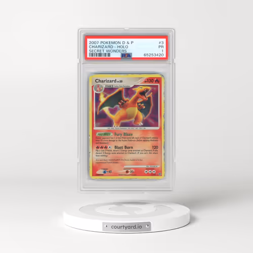 2007 Pokémon Diamond & Pearl Secret Wonders #3 Charizard - Holo (PSA 1 PR)