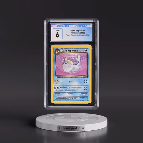 1999 Team Rocket #45/82 Dark Vaporeon (CGC 6 EX-NM)