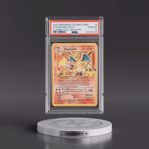 2021 Pokémon Celebrations Classic Collection #4 Charizard - Holo (PSA 10 GEM MINT)