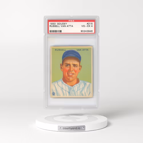 1933 Goudey #215 Russell Van Atta (PSA 4 VG-EX)