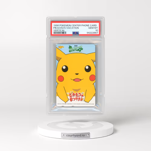 1998 Pokémon Center Phone Card Pikachu's Vacation - Vertical (PSA 10 GEM MINT)