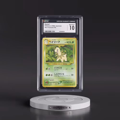 1999 Neo Premium File Bayleef - No Rarity (CGC 10 GEM MINT)