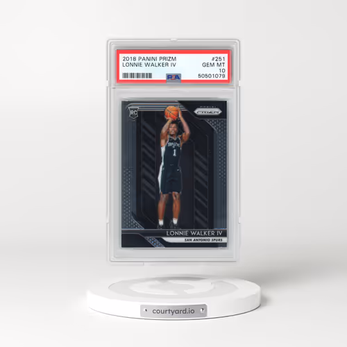 2018 Panini Prizm #251 Lonnie Walker IV (PSA 10 GEM MINT)