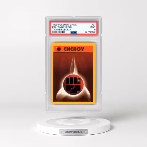 1999 Pokémon Game #97 Fighting Energy - Trainer Deck A (PSA 9 MINT)