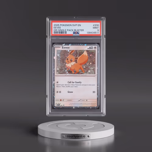 2025 Pokémon Svp EN-SV Black Star Promo #200 Eevee - Destined Rivals Single Pack Blister (PSA 9 MINT