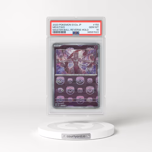 2023 Pokémon Sv2a-Pokemon 151 #150 Mewtwo - Reverse Holo Master Ball (PSA 10 GEM MINT)