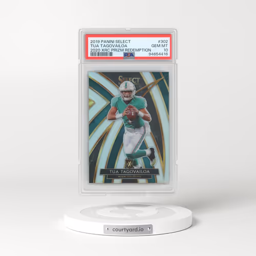 2019 Panini Select 2020 Xrc Prizm Redemption #302 Tua Tagovailoa (PSA 10 GEM MINT)