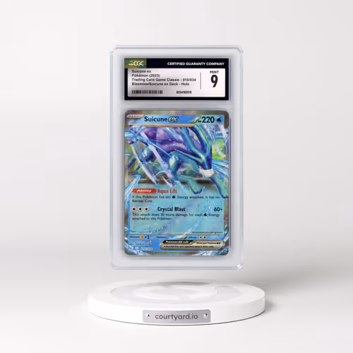 2023 Trading Card Game Classic - CLV, CLC, CLB #010/034 Suicune ex - Blastoise & Suicune ex Deck - CLB Holo (CGC 9 MINT)