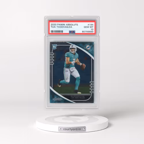 2020 Panini Absolute #194 Tua Tagovailoa (PSA 10 GEM MINT)