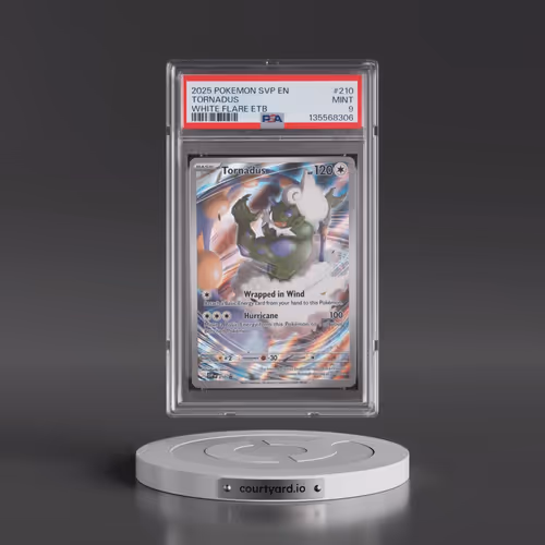 2025 Pokémon Svp EN-SV Black Star Promo #210 Tornadus - White Flare Elite Trainer Box (PSA 9 MINT)