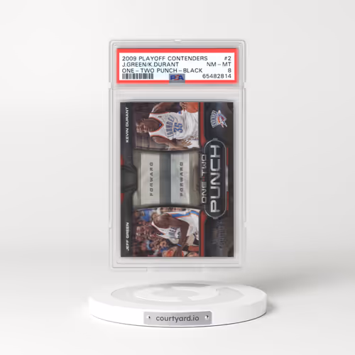 2009 Playoff Contenders One-Two Punch #2 Jeff Green/Kevin Durant - Black (PSA 8 NM-MT)