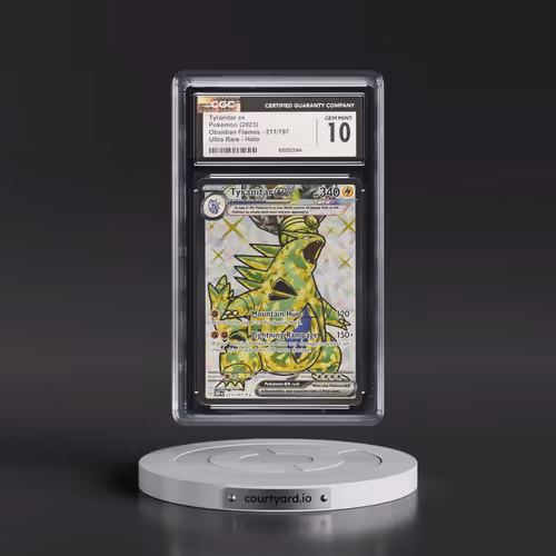 2023 Obsidian Flames - OBF EN #211/197 Tyranitar ex - Ultra Rare Holo (CGC 10 GEM MINT)