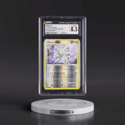 2007 Diamond & Pearl #54/130 Magneton - Reverse Holo (CGC 8.5 NM-MT+)