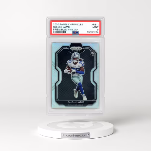 2020 Panini Chronicles Prizm Black #PB11 Ceedee Lamb - Silver (PSA 9 MINT)