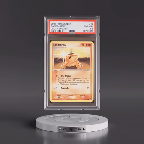 2005 Pokémon EX Delta Species #82 Sandshrew (PSA 8.5 NM-MT+)