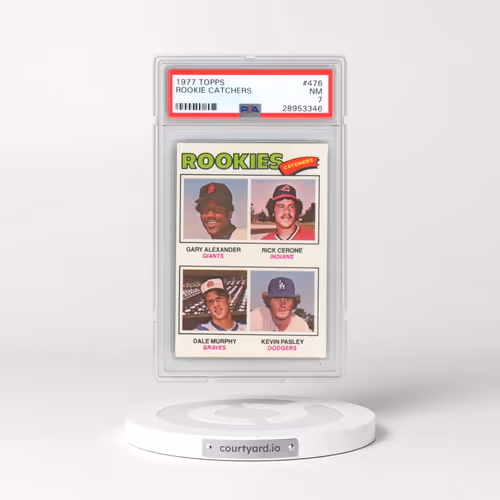 1977 Topps #476 Rookie Catchers (PSA 7 NM)