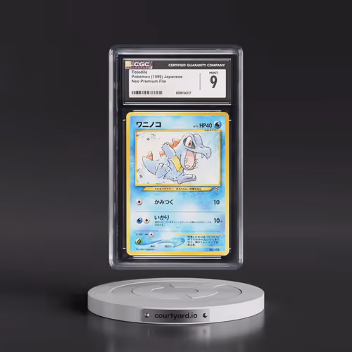 1999 Neo Premium File Totodile - No Rarity (CGC 9 MINT)