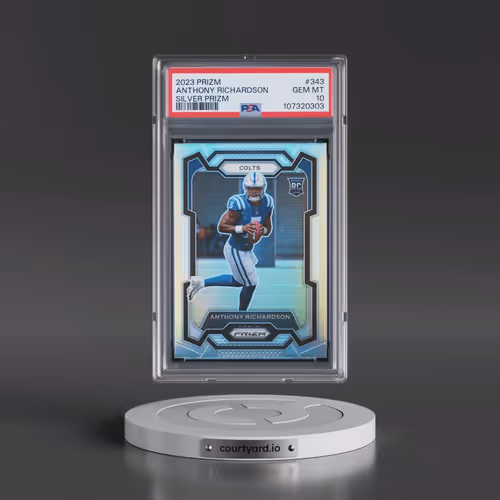 2023 Panini Prizm #343 Anthony Richardson - Silver Prizm (PSA 10 GEM MINT)